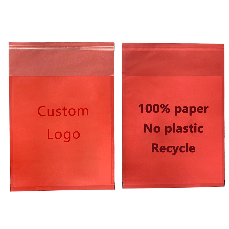 Red Glassine Paper Bag | Custom Color & Logo Printing | Eco-Friendly Packaging